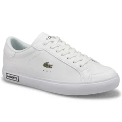 Lacoste Powercourt Leather Women White/Black Hot
