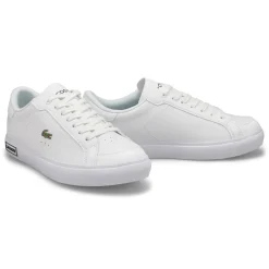 Lacoste Powercourt Leather Women White/Black Hot