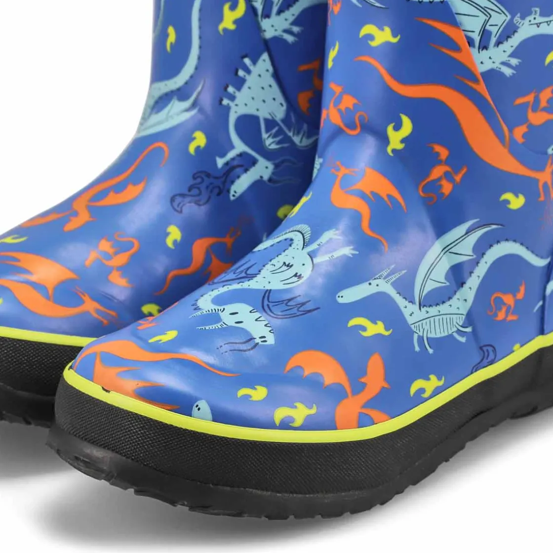 Bogs Rainboot Dragons Boys Blue Multi Sale