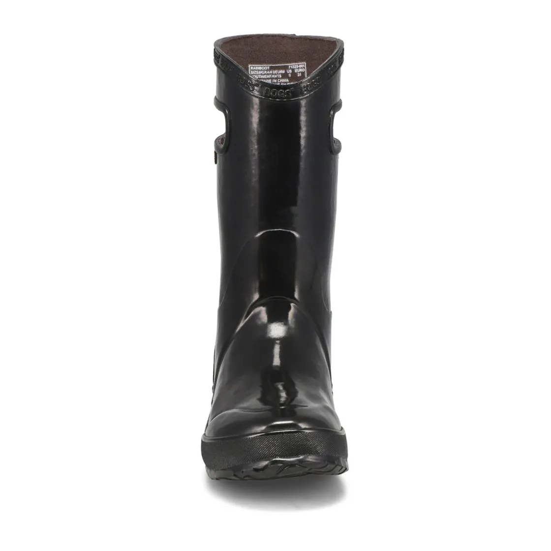 Bogs Rainboot Solid Kids Black Clearance