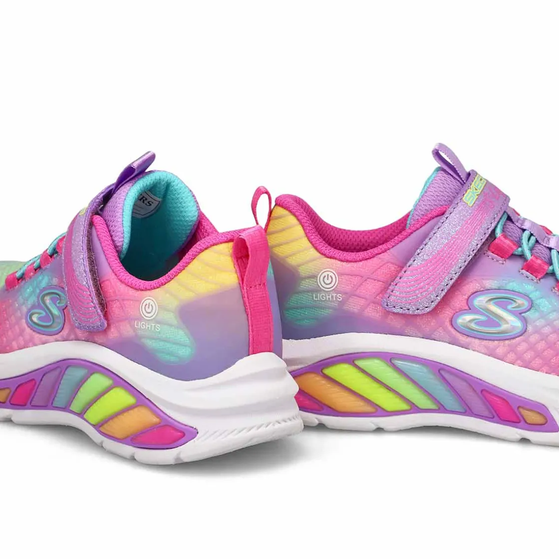 Skechers Rainbow Cruisers Rainbow Reflectin Girls Lavender/Multi Best