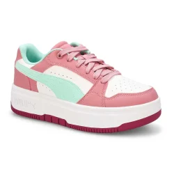Puma Rebound Femme Girls White/Mint Melt/Poised Pink Online