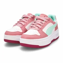 Puma Rebound Femme Girls White/Mint Melt/Poised Pink Online
