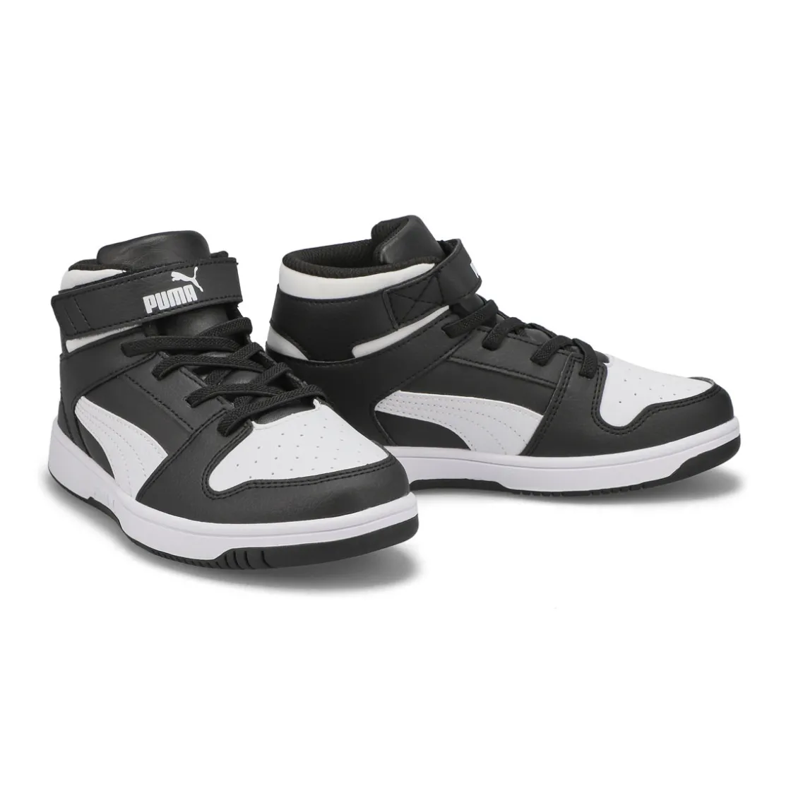 Puma Rebound Layup SL V PS Kids Black/White Outlet
