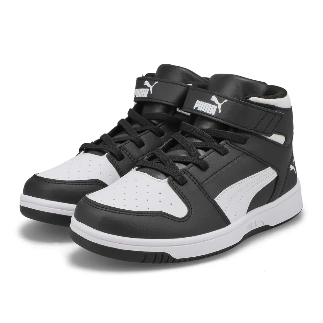 Puma Rebound Layup SL V PS Kids Black/White Outlet