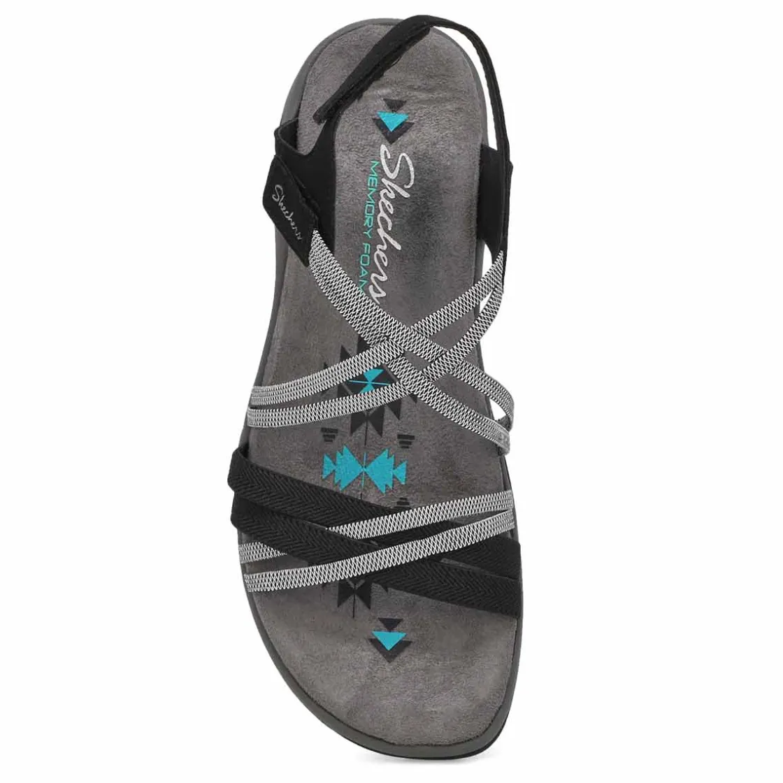 Skechers Reggae Slim Takes Two Women Black/Charcoal Online