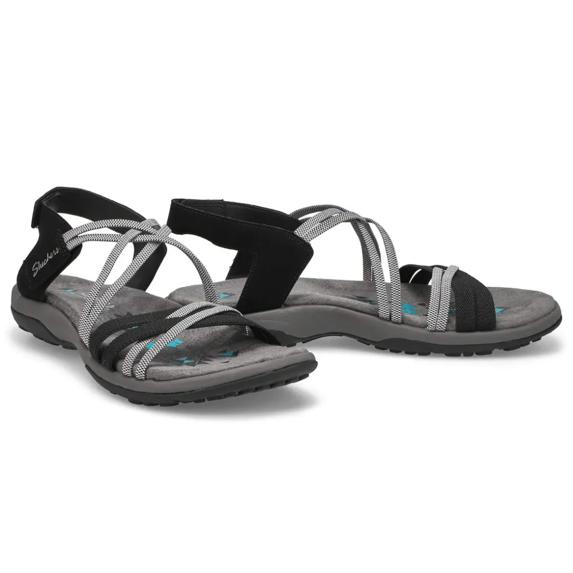 Skechers Reggae Slim Takes Two Women Black/Charcoal Online