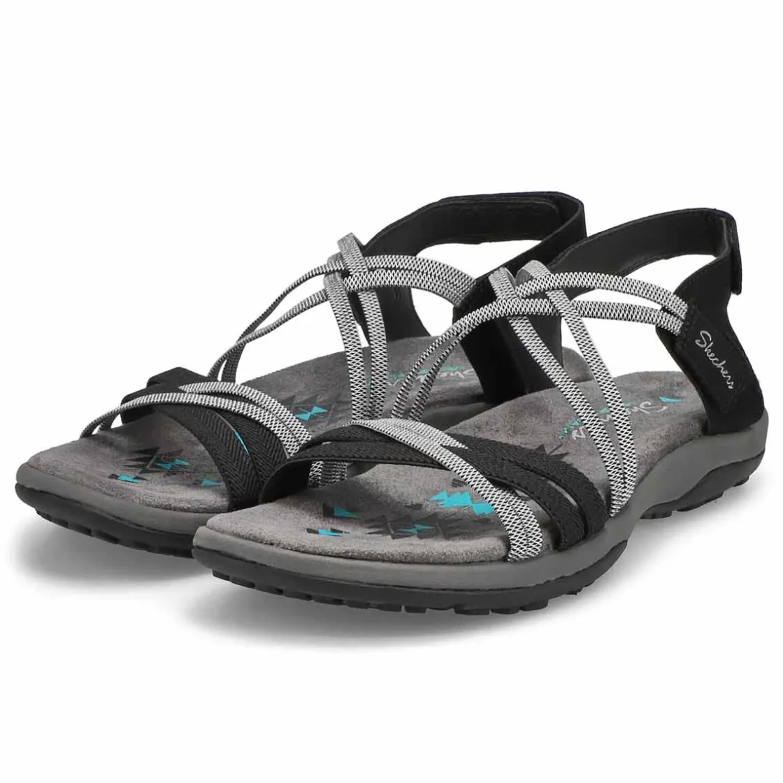 Skechers Reggae Slim Takes Two Women Black/Charcoal Online