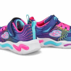 Skechers S Lights Wavy Beams Baby and Toddlers Navy/Multi Sale