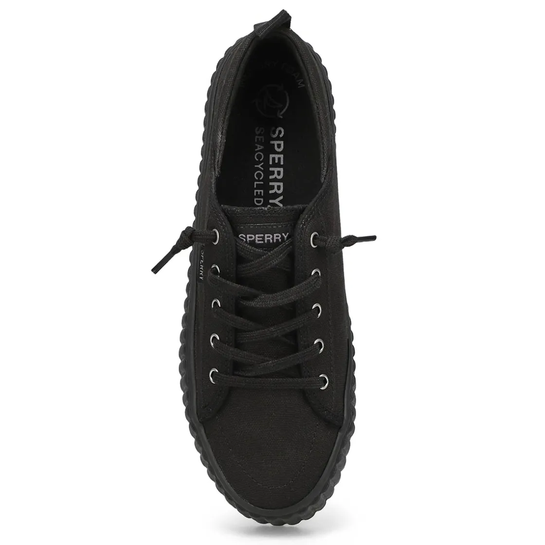 Sperry Seacycled Pier Wave Platform LTT Women Black Outlet