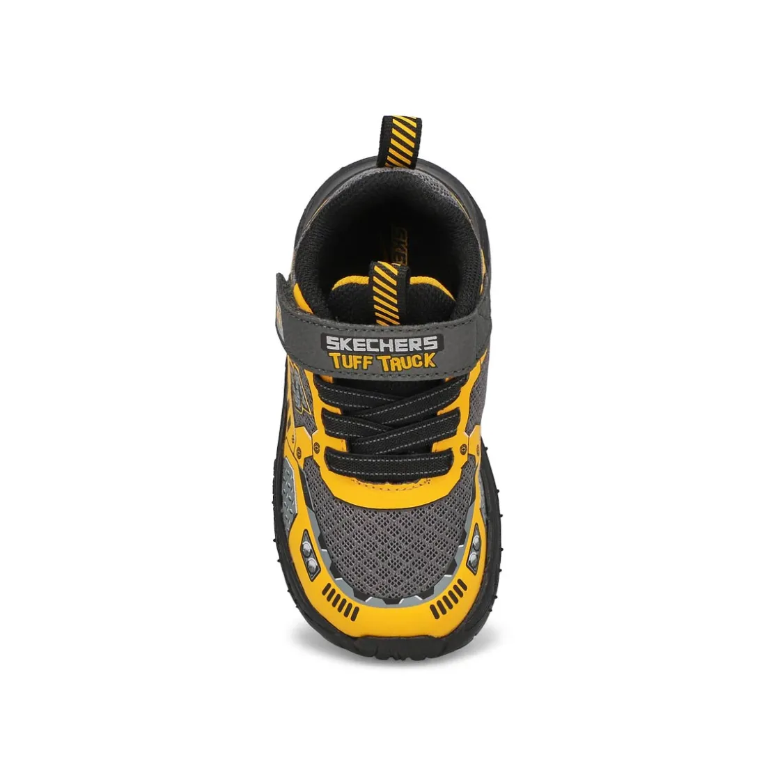 Skechers Skech Tracks Baby and Toddlers Charcoal/Yellow Sale