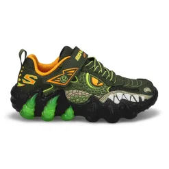 Skechers Skech-O-Saurus Lights 2.0 Boys Olive Hot