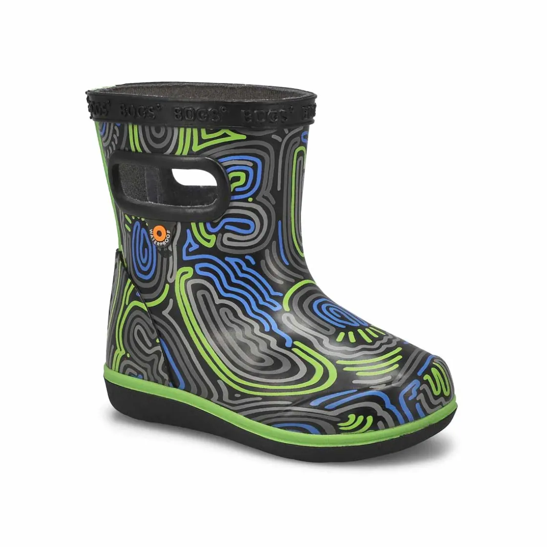 Bogs Skipper II Cloud Geo Baby and Toddlers Black/Multi New