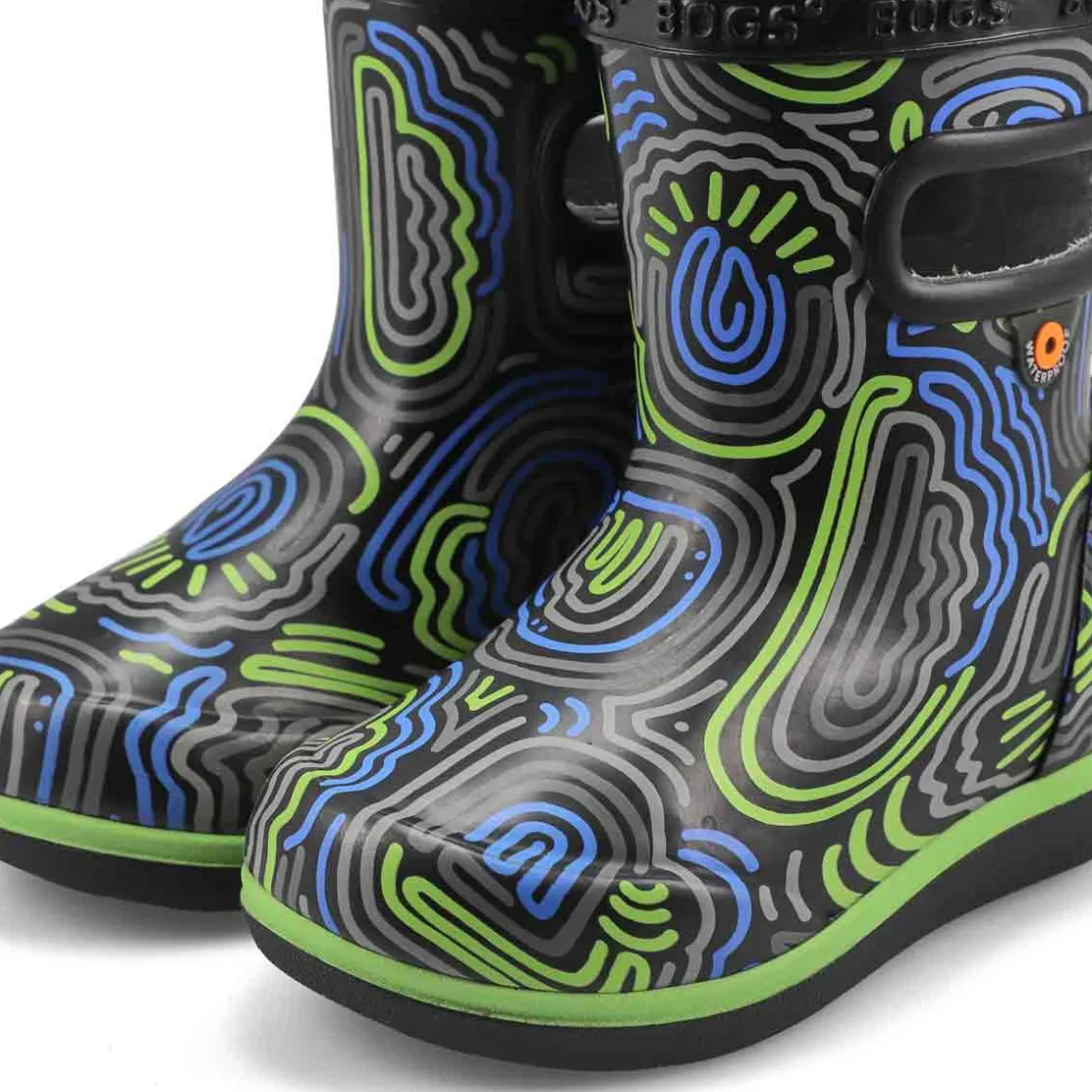 Bogs Skipper II Cloud Geo Baby and Toddlers Black/Multi New