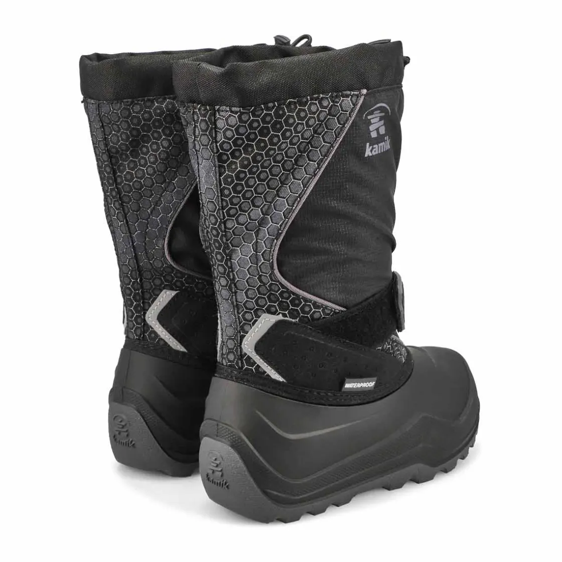 Kamik Snowfall P 2 Boys Black/Charcoal Outlet