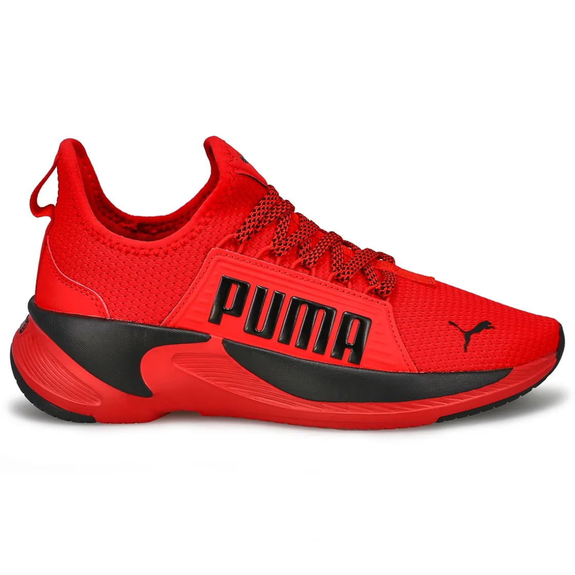 Puma Softride Premier Slip On Jr Kids Black/Red Clearance