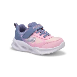 Skechers Sola Glow Baby and Toddlers Grey/Light Pink Online