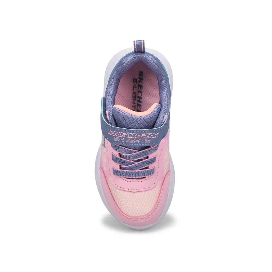 Skechers Sola Glow Baby and Toddlers Grey/Light Pink Online