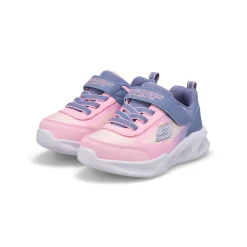 Skechers Sola Glow Baby and Toddlers Grey/Light Pink Online