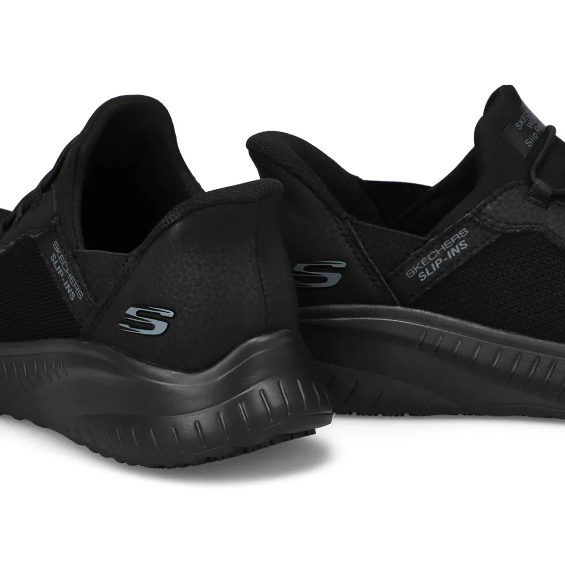 Skechers Work Squad Chaos Sr Women Black/Black New