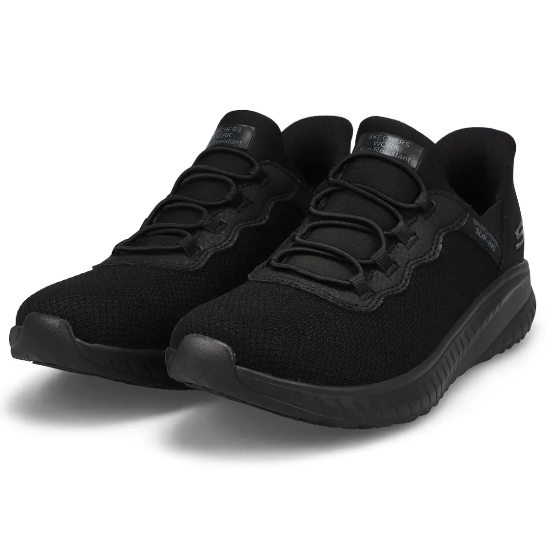 Skechers Work Squad Chaos Sr Women Black/Black New