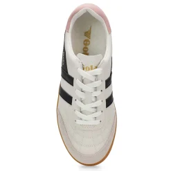 Gola Stadia Leather Women White/Black/Chalk Pink/Gum Best