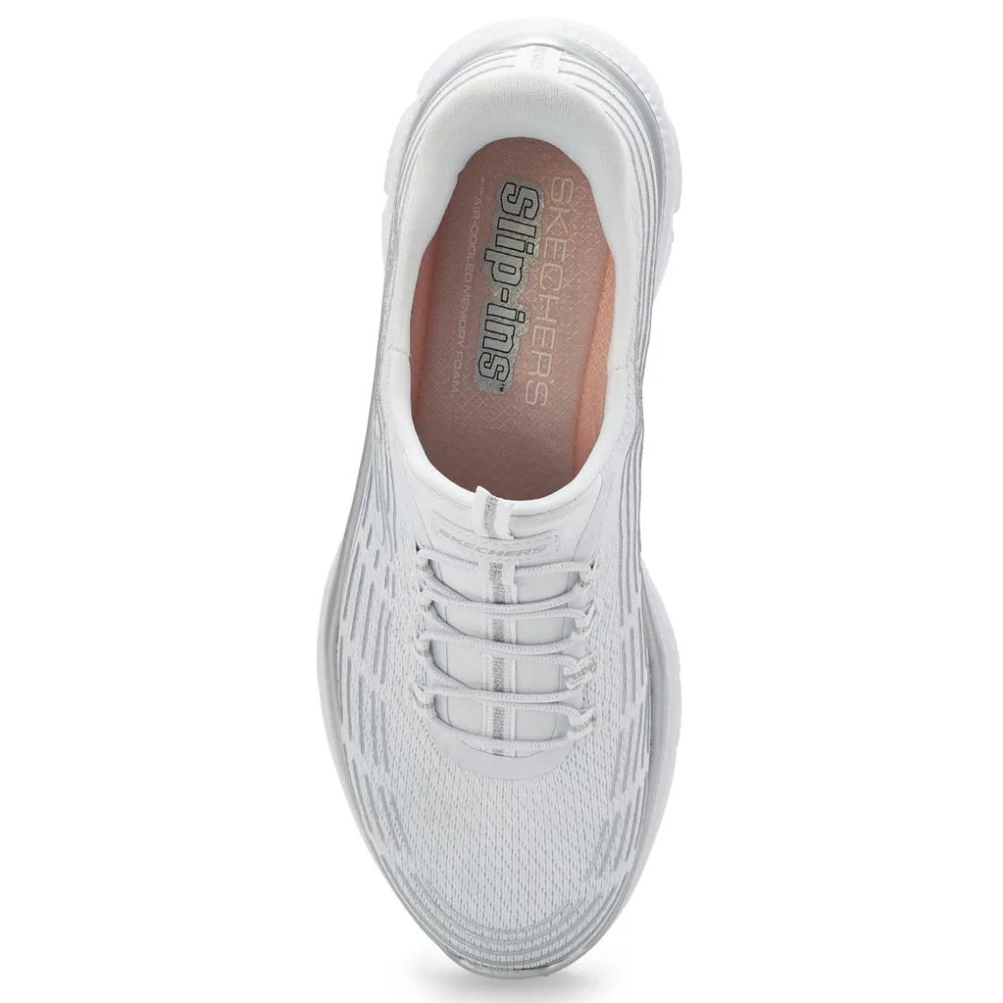 Skechers Summits Plus Women White/Silver Hot