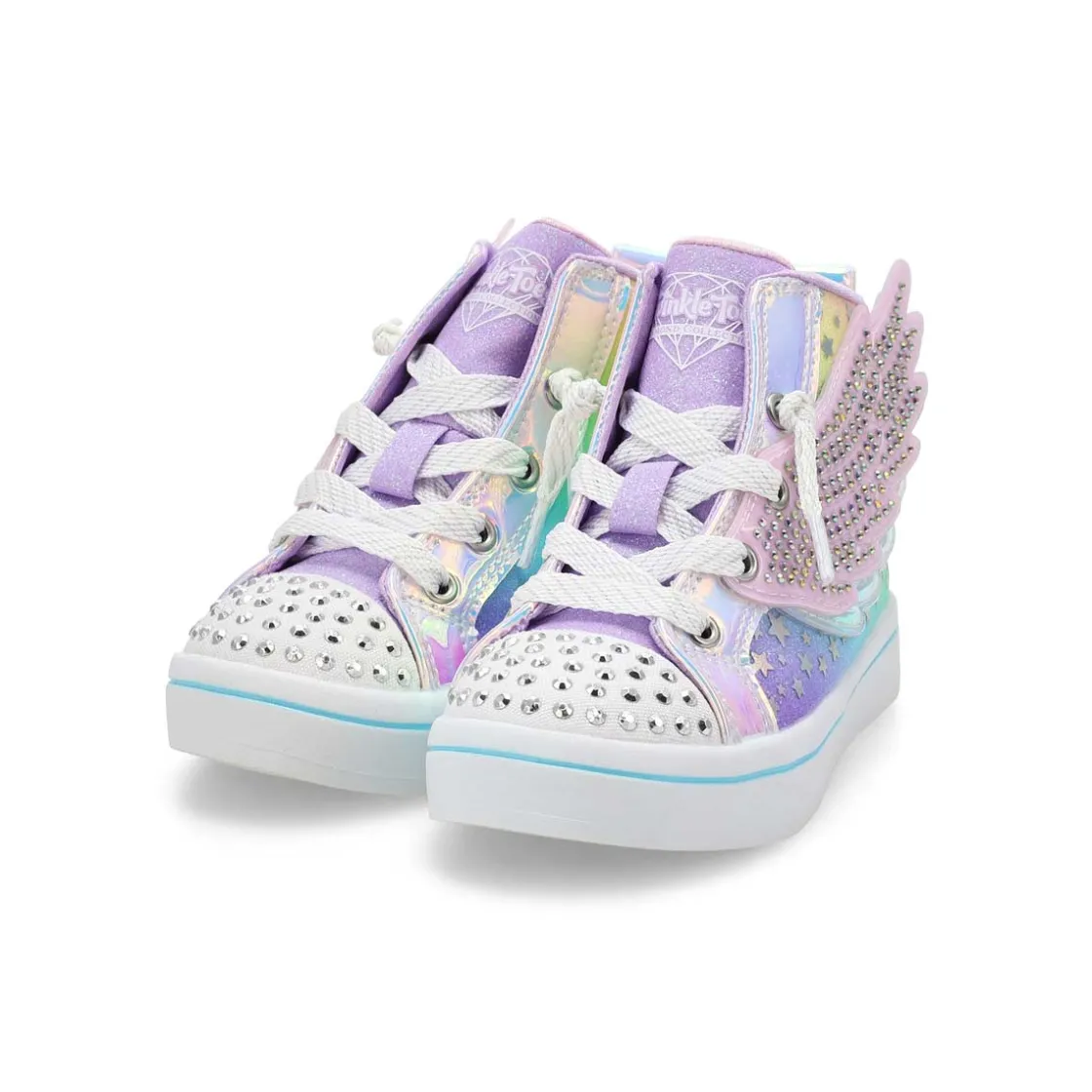 Skechers Twinkle Toes Twi-Lights 2.0 Dreamy Wings Baby and Toddlers Lavender/Multi Hot