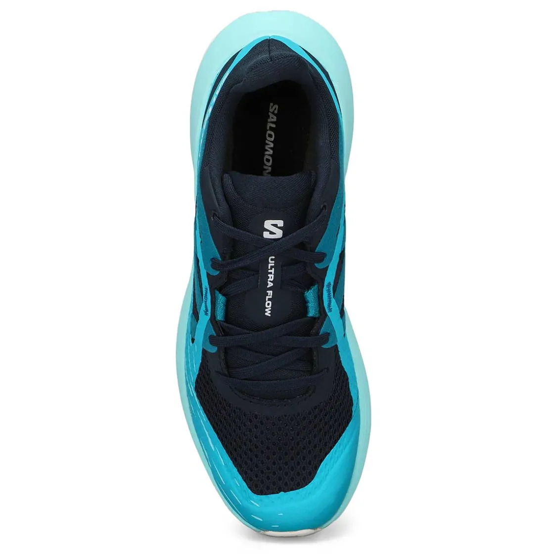 Salomon Ultra Flow Trail Runner Women Carbon/Peacock Blue/White