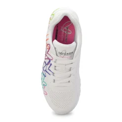 Skechers Uno Lite Metallic Shimmers Girls New