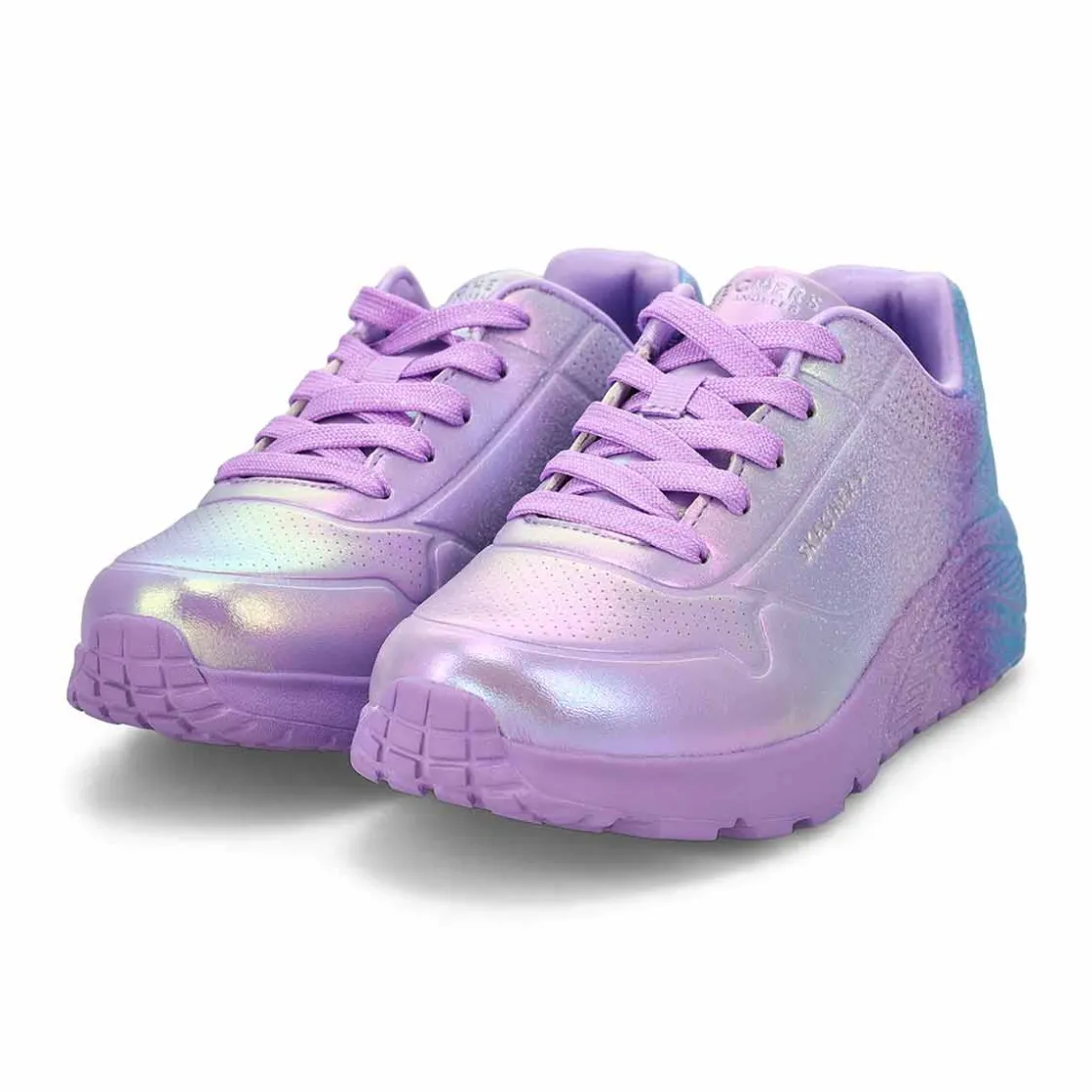 Skechers Uno Lite Metallic Shimmers Girls New
