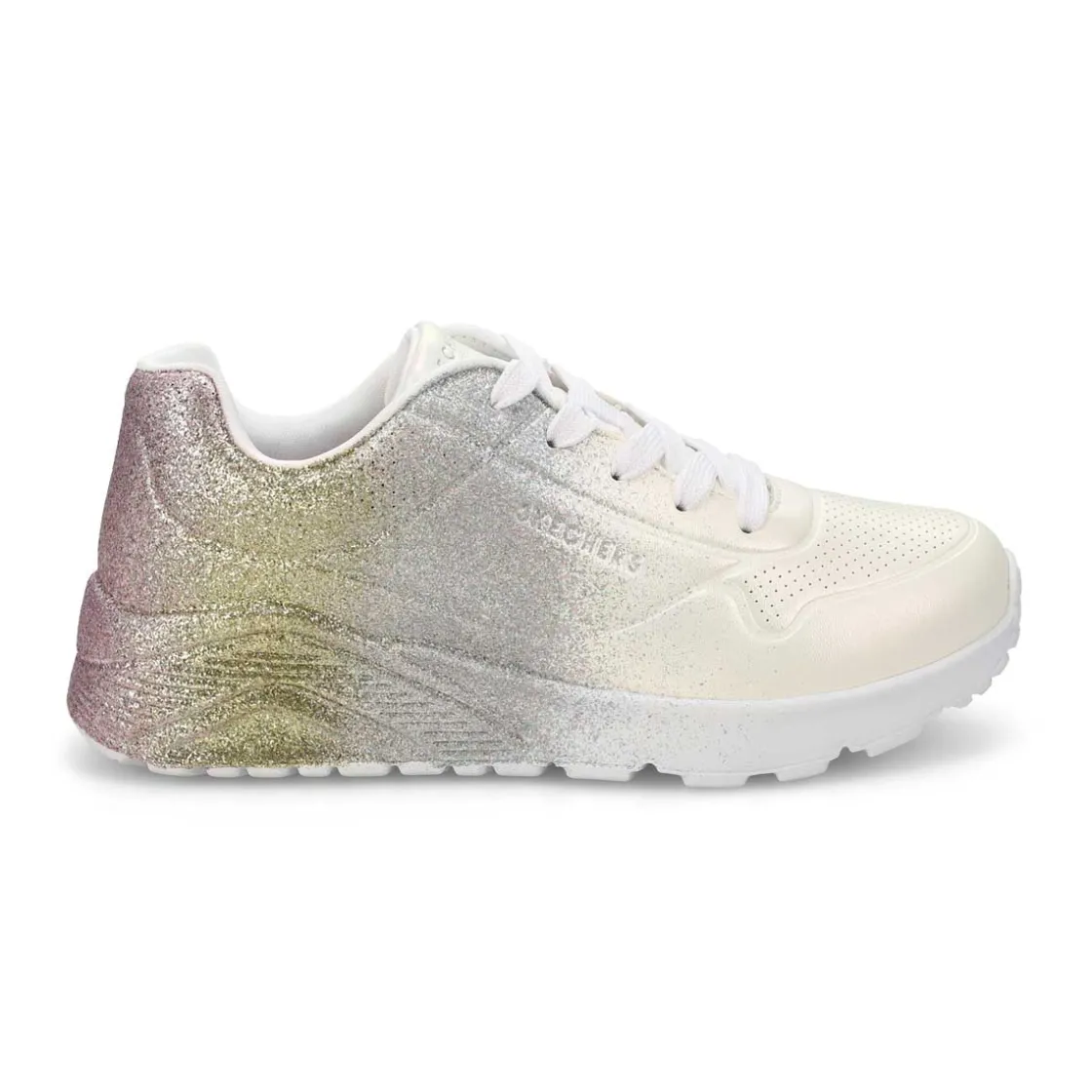 Skechers Uno Lite Metallic Shimmers Girls New