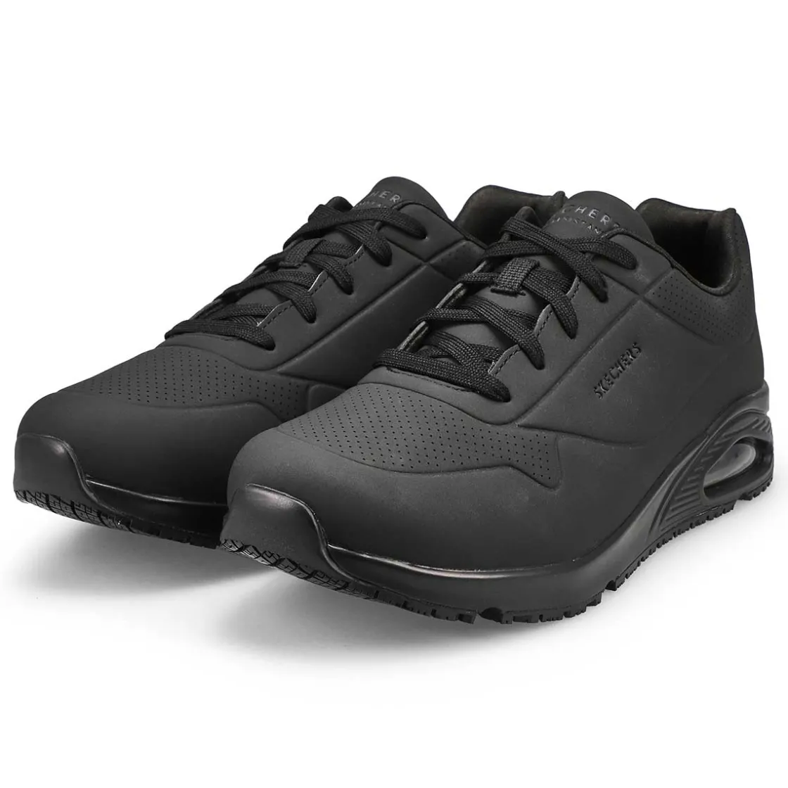 Skechers Work Uno Slip Men Black Outlet