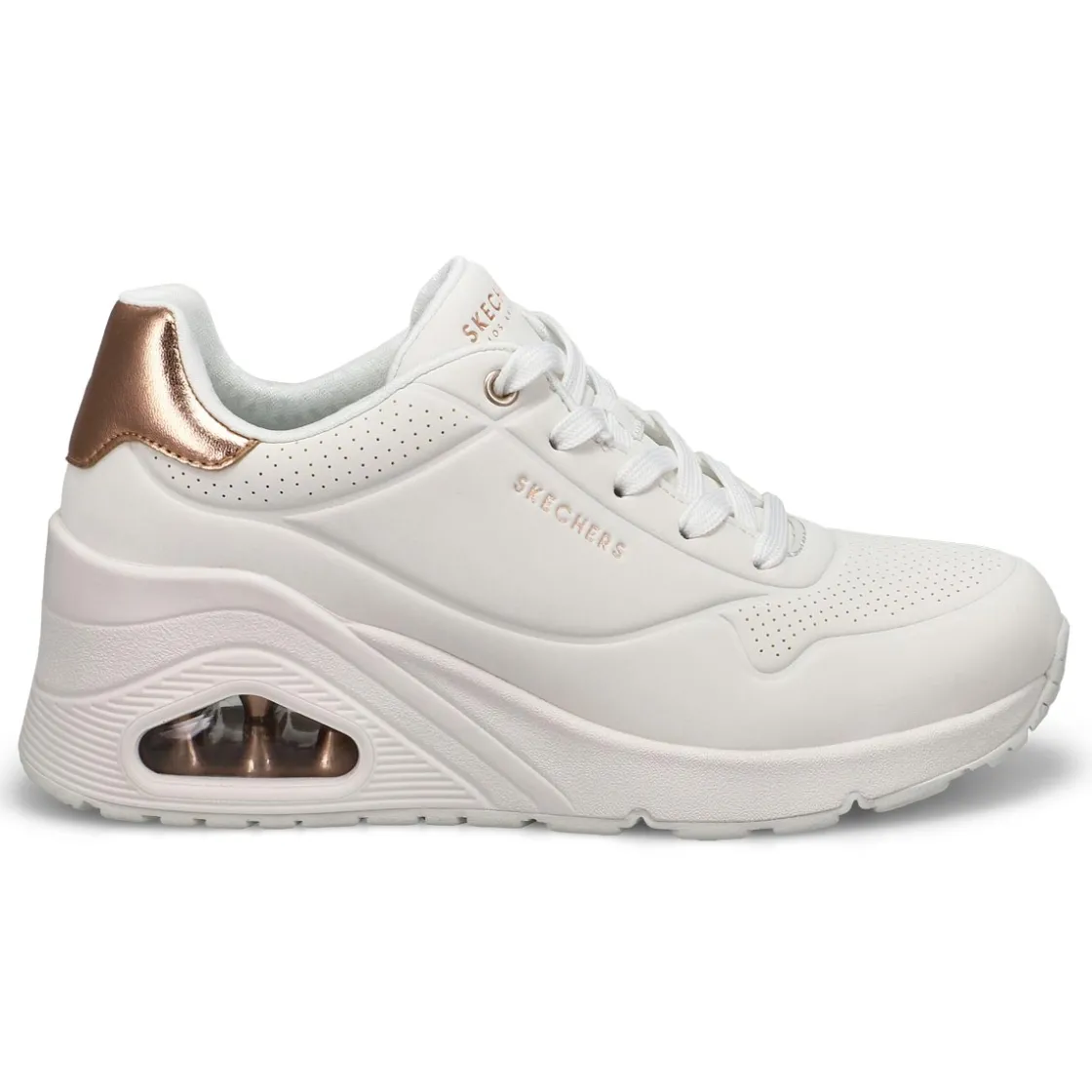 Skechers Uno Wedge Hi Steps Women White Online