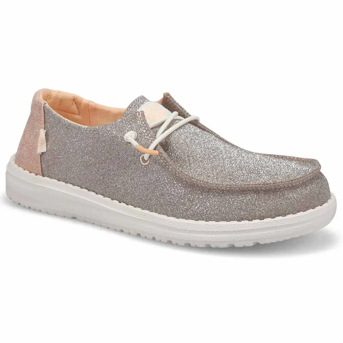 Heydude Wendy Metallic Sparkle Women Rose Gold Best