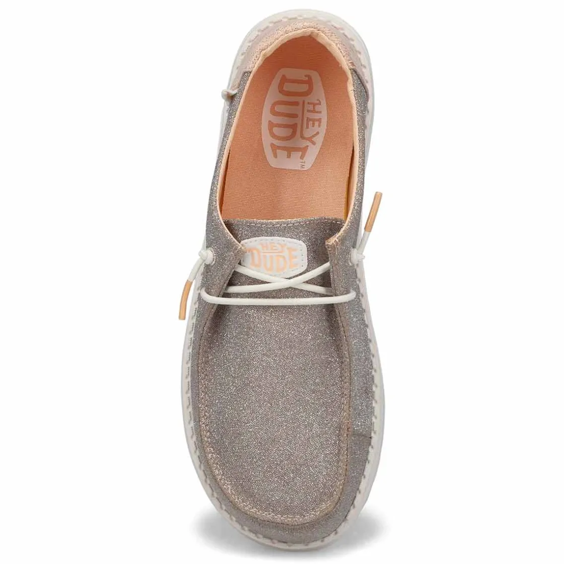 Heydude Wendy Metallic Sparkle Women Rose Gold Best