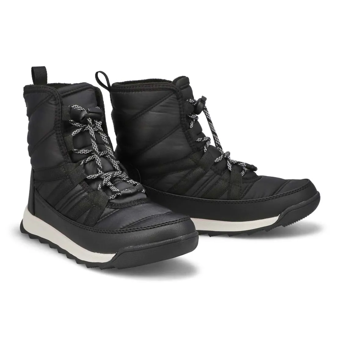 Sorel Whitney II Plus Lace Girls Black/Sea Salt Clearance