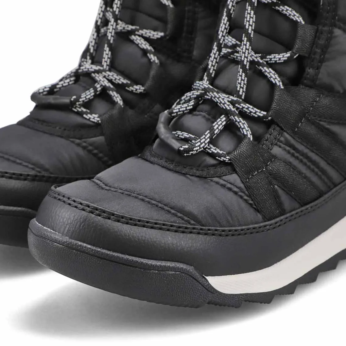 Sorel Whitney II Plus Lace Girls Black/Sea Salt Clearance