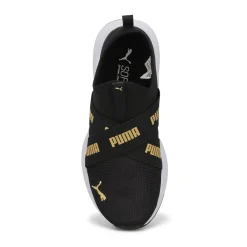 Puma Wired Run Slip On Flash Jr Kids Black/Gold Sale