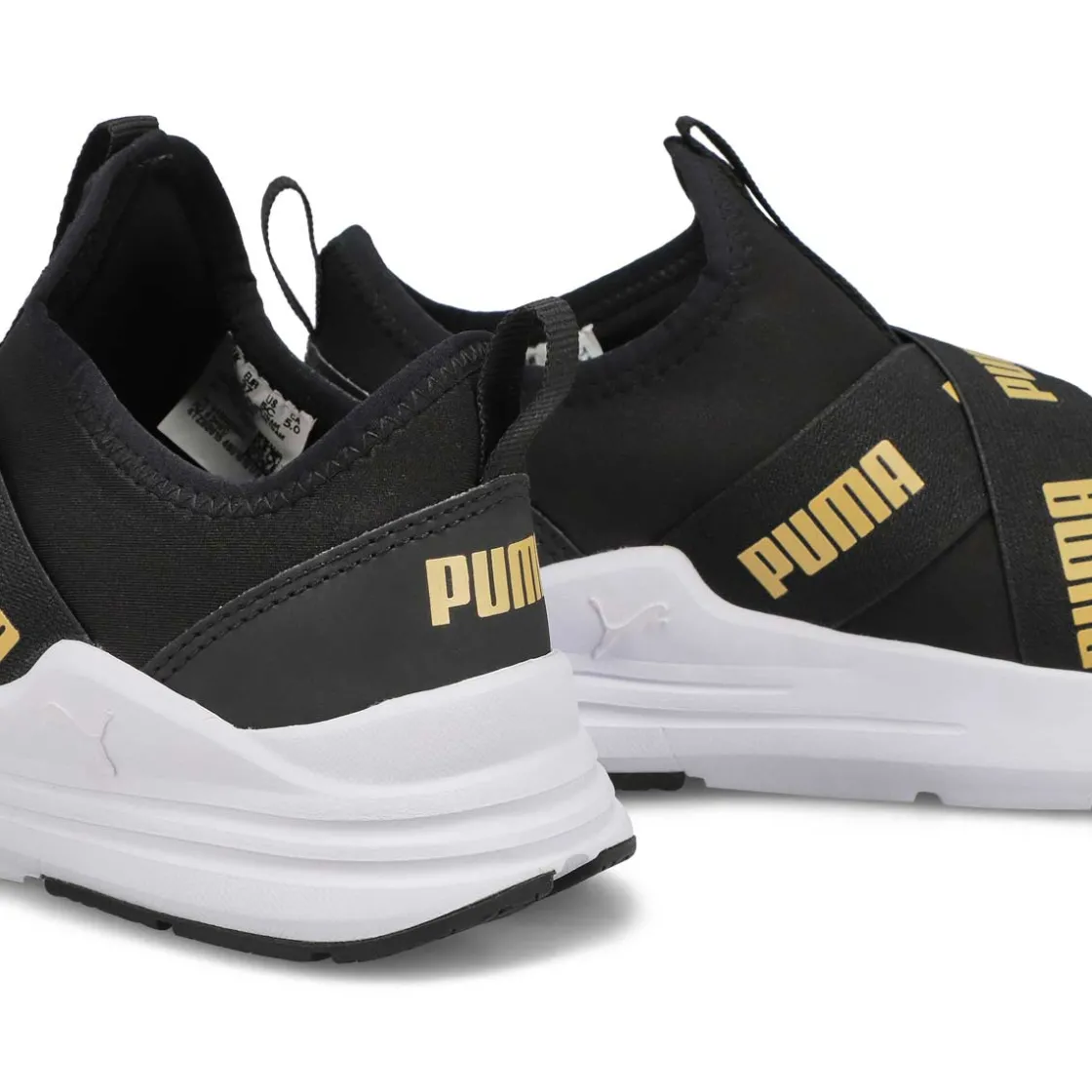 Puma Wired Run Slip On Flash Jr Kids Black/Gold Sale