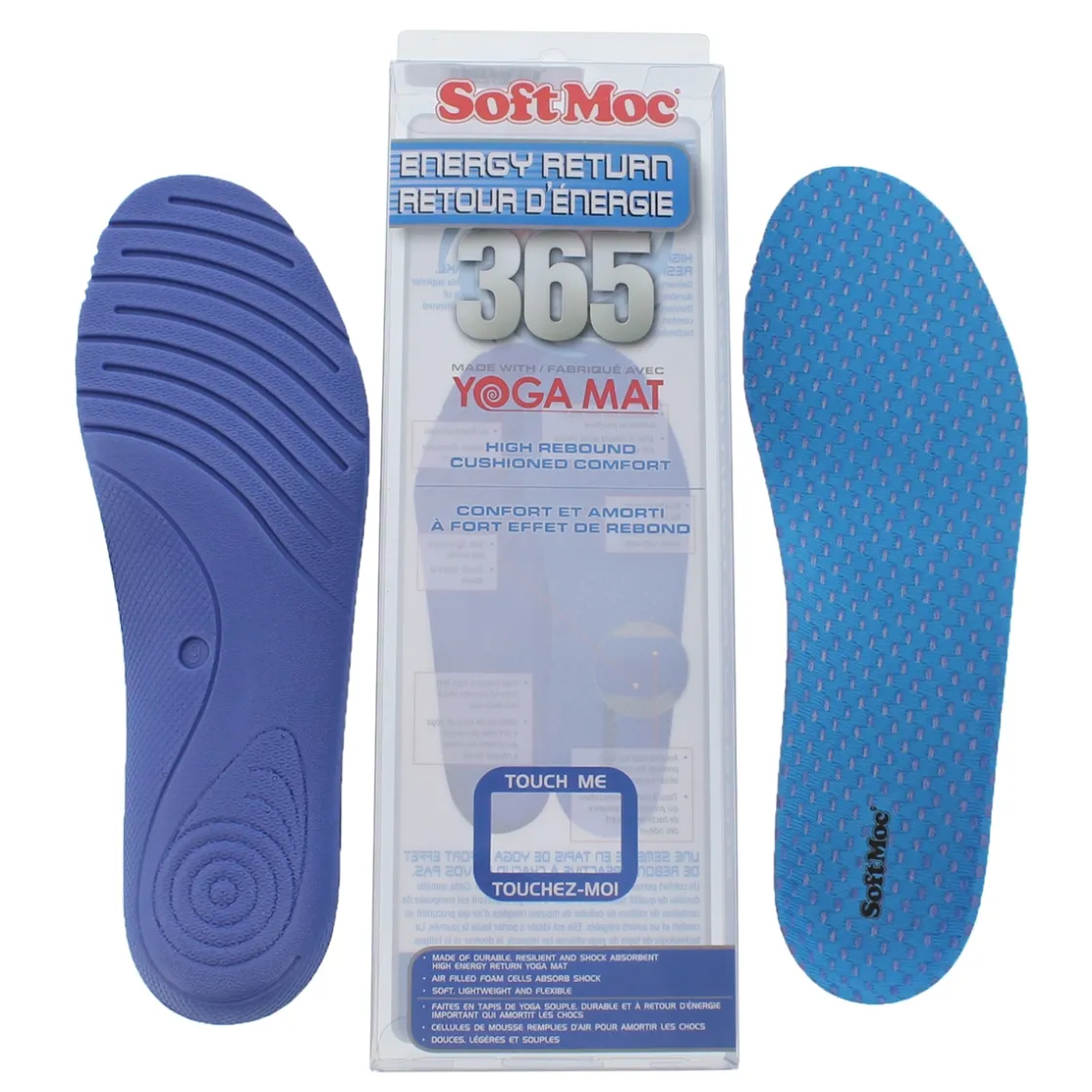SoftMoc Shoe Care 365-YOGA-Mat insole Men Blue New