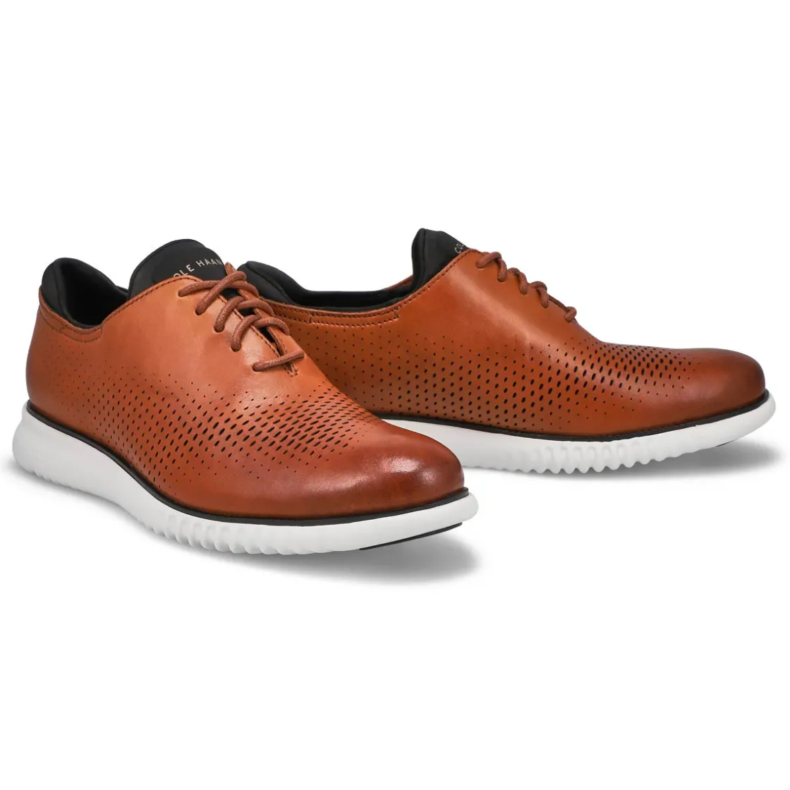 Cole Haan Zero Grand Laser Wingtip Men Tan New