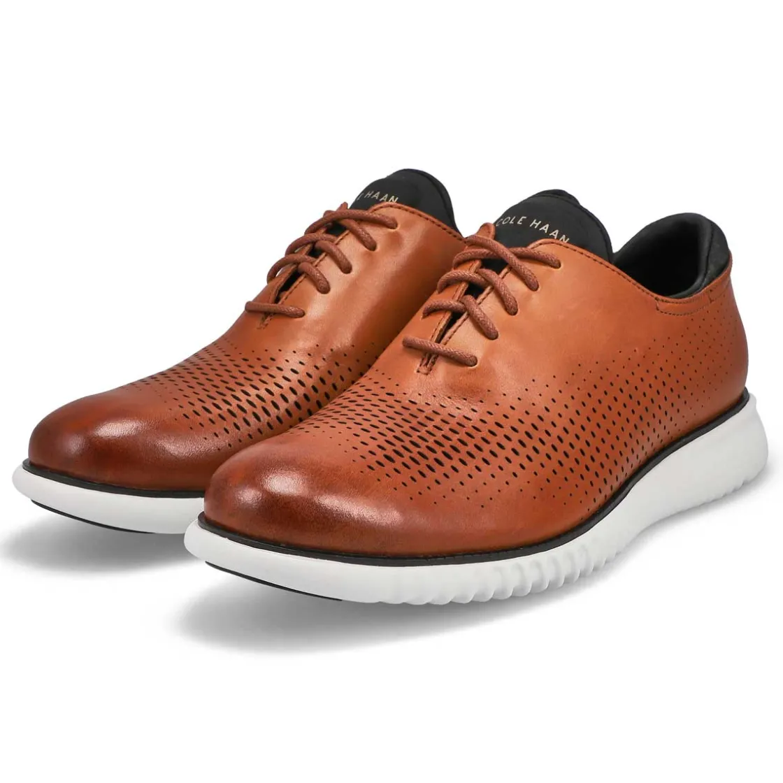 Cole Haan Zero Grand Laser Wingtip Men Tan New